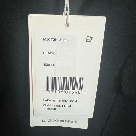 Lafayette 148 New York Black Blazer with Gold Buttons- NWT - Picture 4 of 9